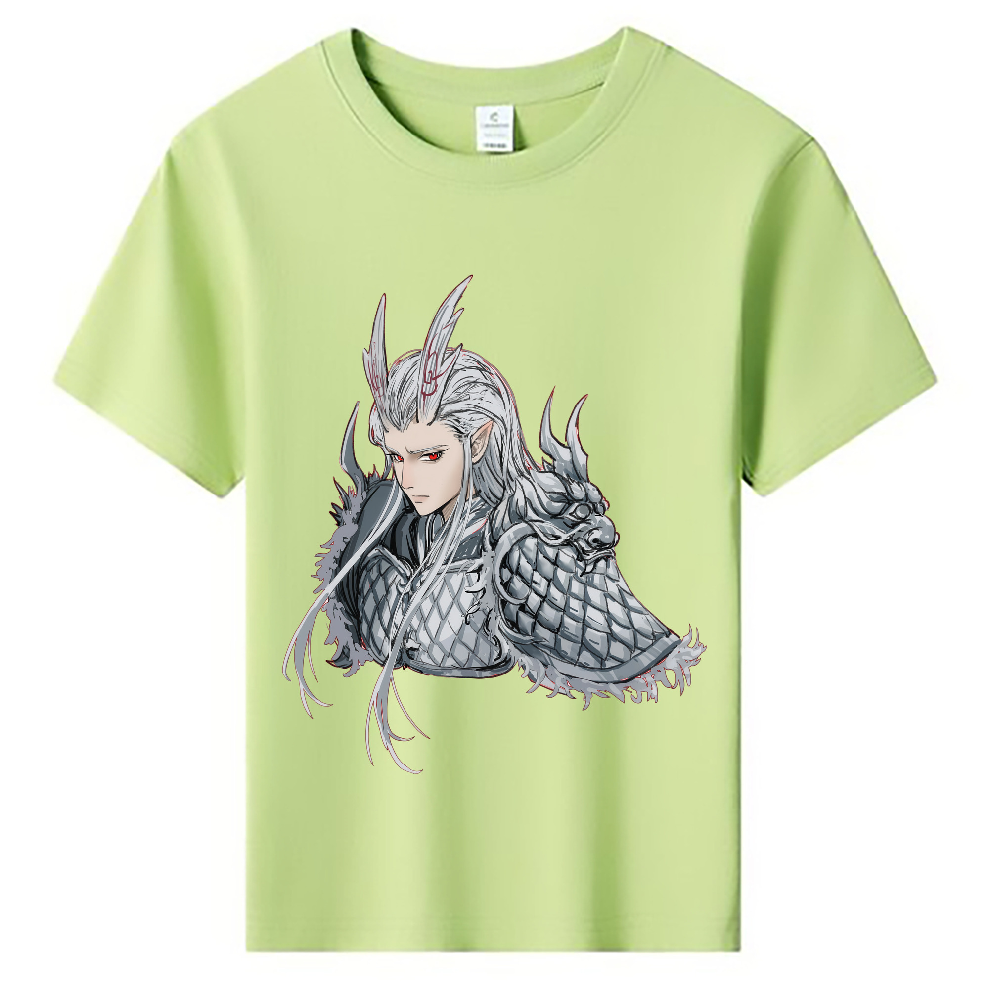 （画像用） Ne Zha 2 ナタ 魔童の大暴れ 綿100％キッズTシャツ（フロントプリント）